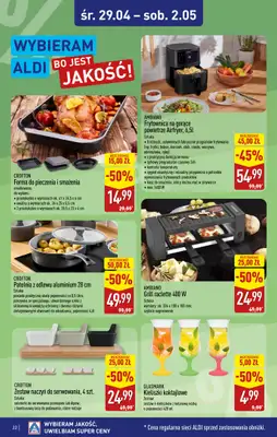 Aldi - gazetka promocyjna Kraków, ul.Komandosów 8: WIELKIE OTWARCIE już w ŚRODĘ: 29.04! od środy 29.04 do soboty 02.05 - strona 22