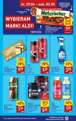 Aldi - gazetka promocyjna Kraków, ul.Komandosów 8: WIELKIE OTWARCIE już w ŚRODĘ: 29.04! od środy 29.04 do soboty 02.05 - strona 7