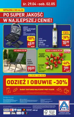 Aldi - gazetka promocyjna Kraków, ul.Komandosów 8: WIELKIE OTWARCIE już w ŚRODĘ: 29.04! od środy 29.04 do soboty 02.05 - strona 32