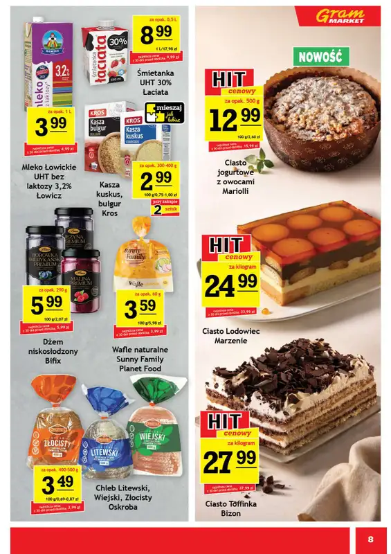 Gram Market - gazetka promocyjna Gazetka od środy 29.04 do wtorku 05.05 - strona 8