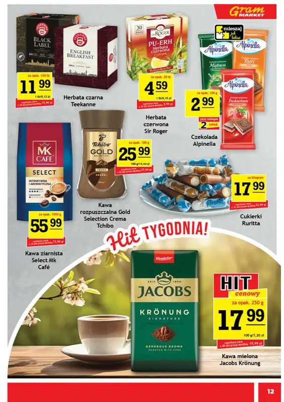 Gram Market - gazetka promocyjna Gazetka od środy 29.04 do wtorku 05.05 - strona 12