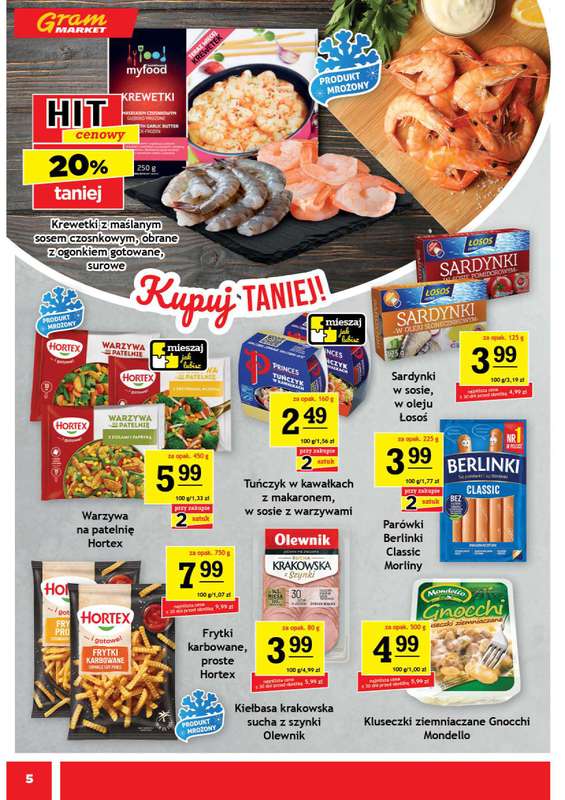 Gram Market - gazetka promocyjna Gazetka od środy 29.04 do wtorku 05.05 - strona 5
