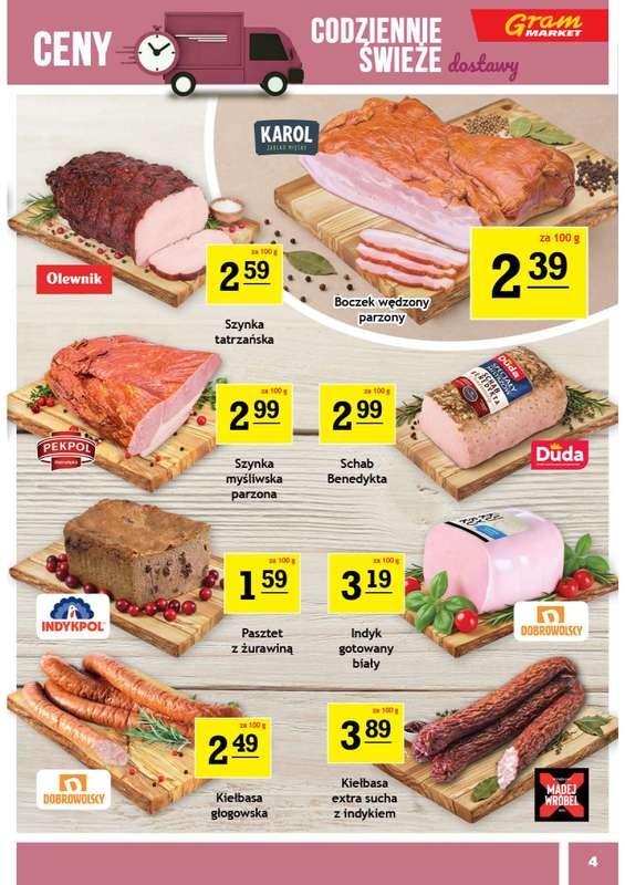 Gram Market - gazetka promocyjna Gazetka od środy 29.04 do wtorku 05.05 - strona 4