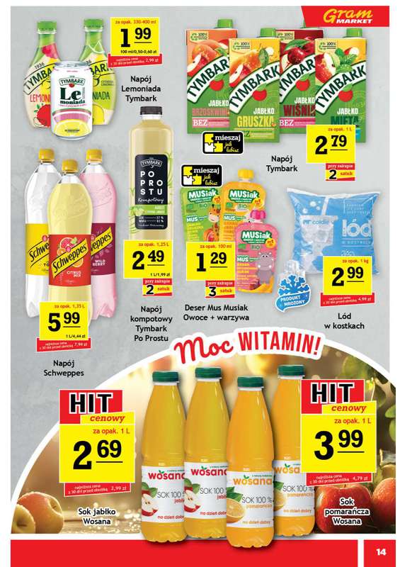 Gram Market - gazetka promocyjna Gazetka od środy 29.04 do wtorku 05.05 - strona 14