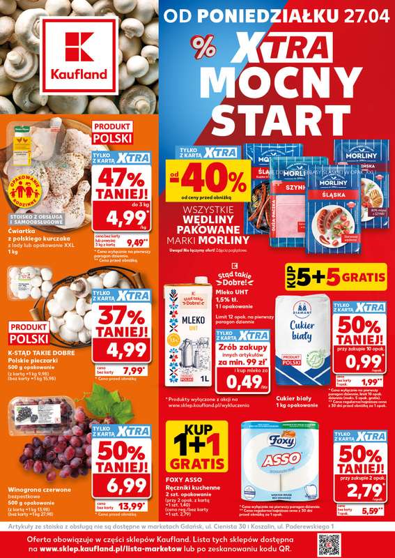 Kaufland - gazetka promocyjna Mocny Start od poniedziałku 27.04 do wtorku 28.04