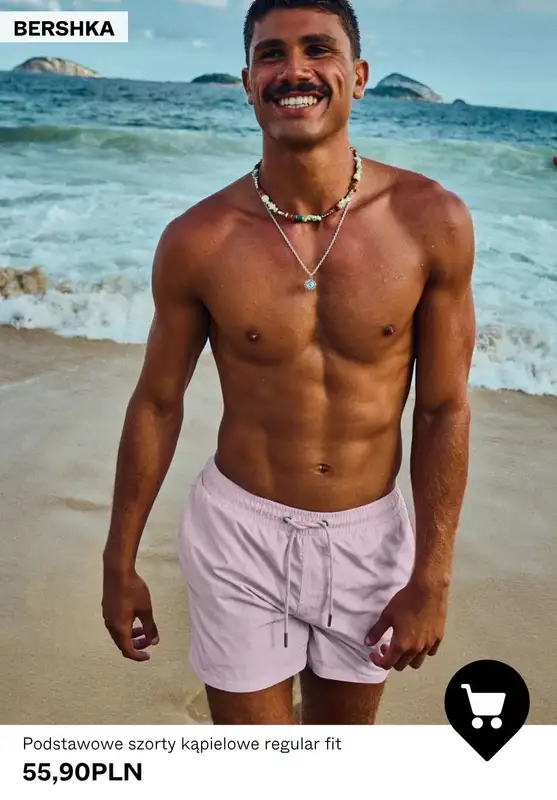 Bershka - gazetka promocyjna Stroje kąpielowe dla niego w super cenach od soboty 25.04  - strona 9