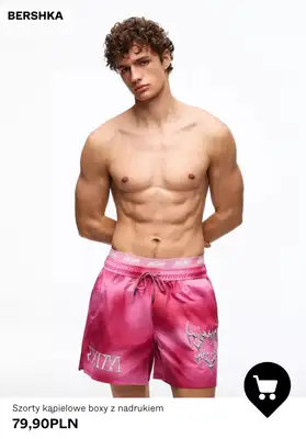 Bershka - gazetka promocyjna Stroje kąpielowe dla niego w super cenach od soboty 25.04  - strona 10