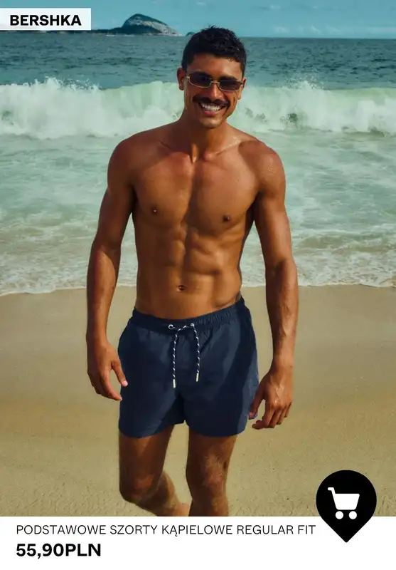 Bershka - gazetka promocyjna Stroje kąpielowe dla niego w super cenach od soboty 25.04  - strona 4