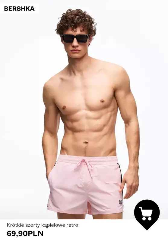 Bershka - gazetka promocyjna Stroje kąpielowe dla niego w super cenach od soboty 25.04  - strona 8