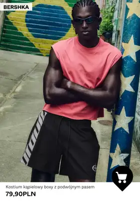 Bershka - gazetka promocyjna Stroje kąpielowe dla niego w super cenach od soboty 25.04  - strona 5