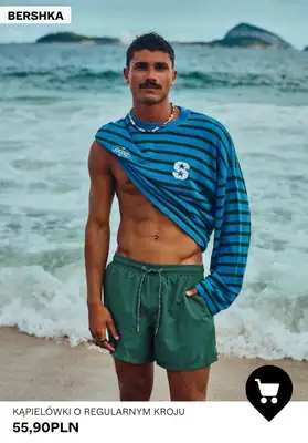 Bershka - gazetka promocyjna Stroje kąpielowe dla niego w super cenach od soboty 25.04  - strona 6