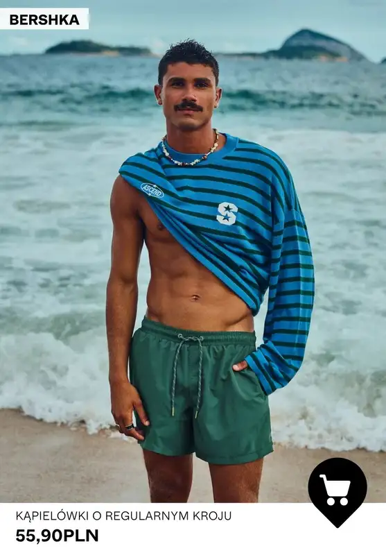 Bershka - gazetka promocyjna Stroje kąpielowe dla niego w super cenach od soboty 25.04  - strona 6