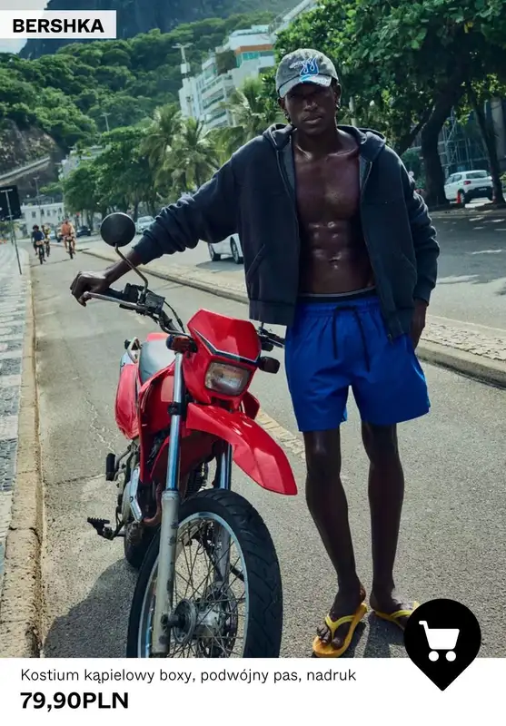 Bershka - gazetka promocyjna Stroje kąpielowe dla niego w super cenach od soboty 25.04  - strona 2