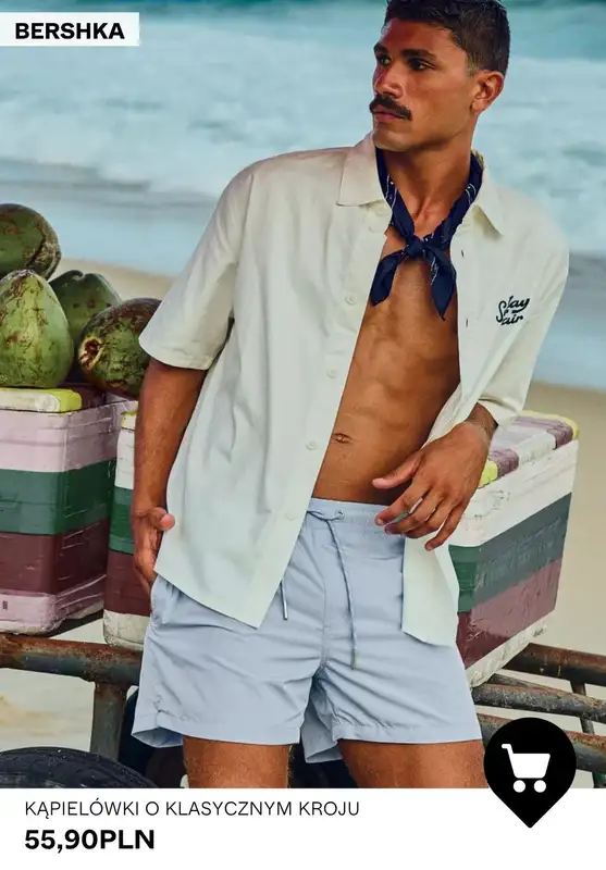 Bershka - gazetka promocyjna Stroje kąpielowe dla niego w super cenach od soboty 25.04  - strona 3