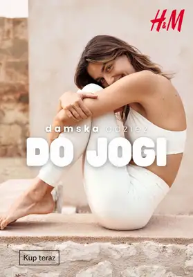 H&M - gazetka promocyjna Damska odzież do JOGI od piątku 24.04 