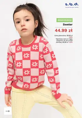 5.10.15 - gazetka promocyjna PROMOCJE na dziecięce swetry od piątku 24.04  - strona 2