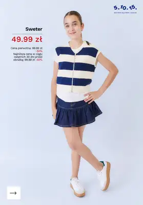 5.10.15 - gazetka promocyjna PROMOCJE na dziecięce swetry od piątku 24.04  - strona 6