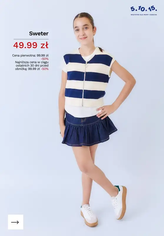 5.10.15 - gazetka promocyjna PROMOCJE na dziecięce swetry od piątku 24.04  - strona 6