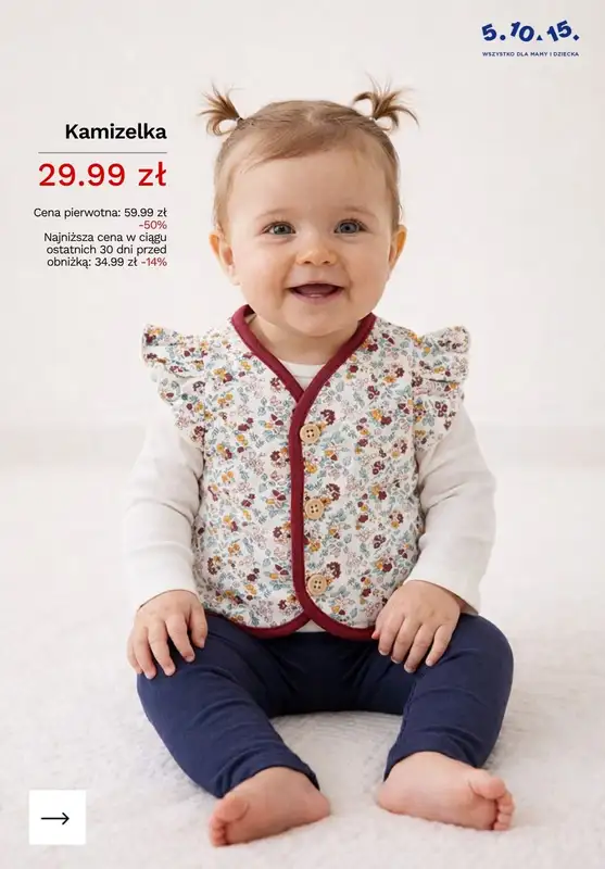 5.10.15 - gazetka promocyjna PROMOCJE na dziecięce swetry od piątku 24.04  - strona 10