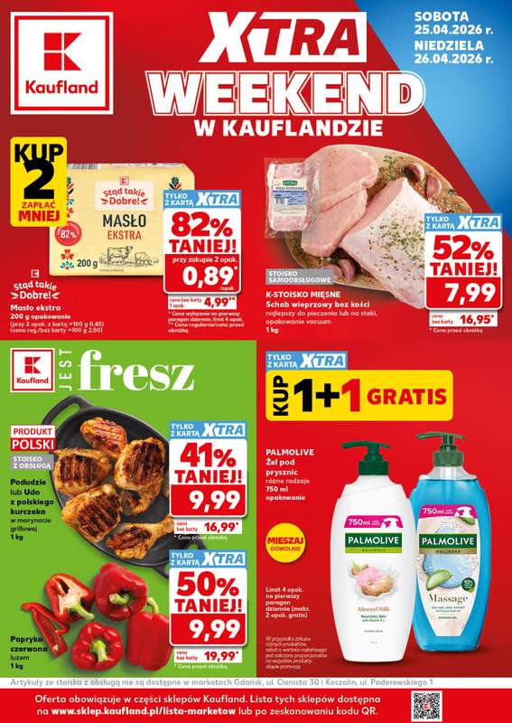 Kaufland - gazetka promocyjna Oferta Kaufland - SUPER WEEKEND od soboty 25.04 do niedzieli 26.04