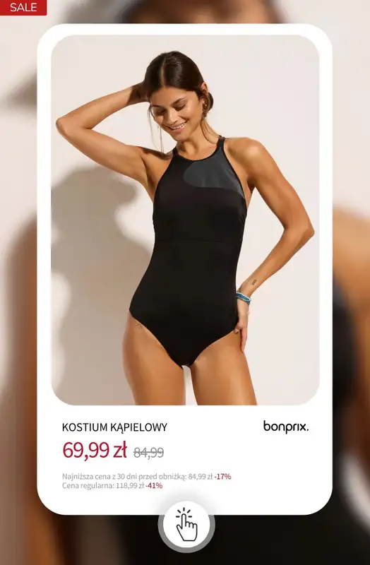 bonprix - gazetka promocyjna Stroje kąpielowe - więcej kolorów, więcej radości! od piątku 24.04  - strona 16