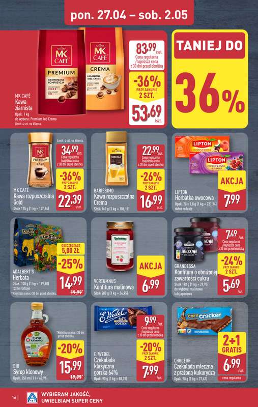 Aldi - gazetka promocyjna Pełny katalog! od poniedziałku 27.04 do soboty 02.05 - strona 16