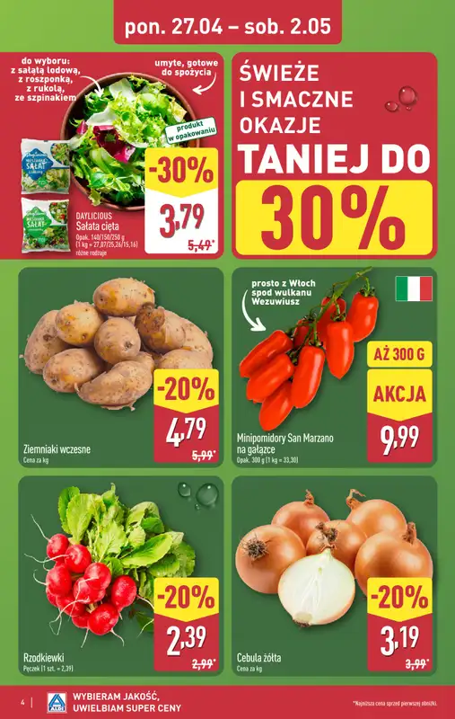 Aldi - gazetka promocyjna Pełny katalog! od poniedziałku 27.04 do soboty 02.05 - strona 4