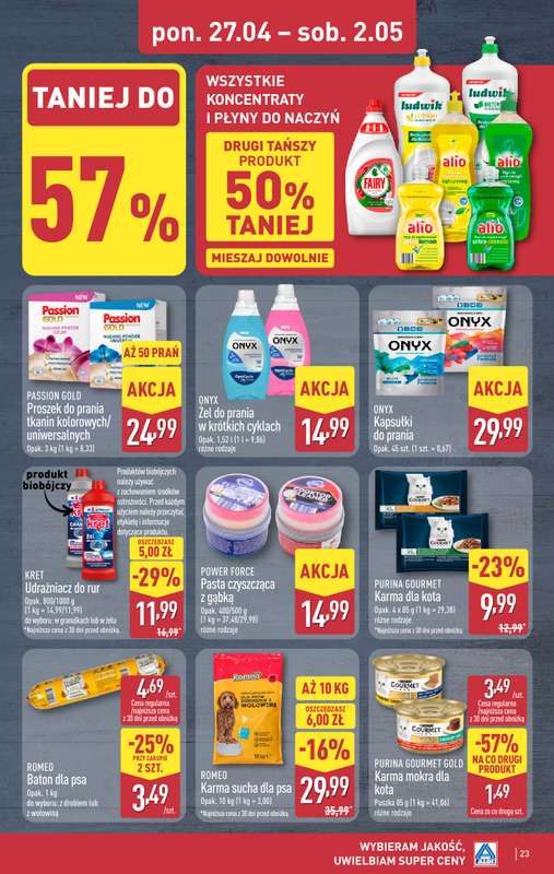 Aldi - gazetka promocyjna Pełny katalog! od poniedziałku 27.04 do soboty 02.05 - strona 23