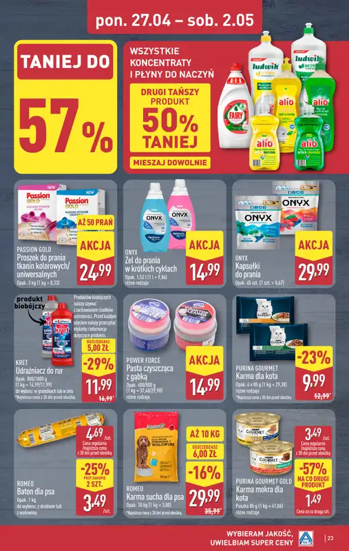 Aldi - gazetka promocyjna Pełny katalog! od poniedziałku 27.04 do soboty 02.05 - strona 23