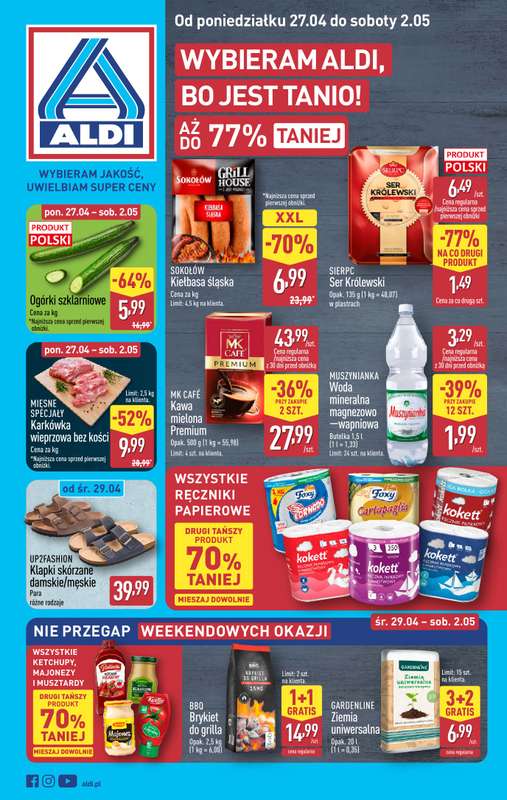 Aldi - gazetka promocyjna Pełny katalog! od poniedziałku 27.04 do soboty 02.05