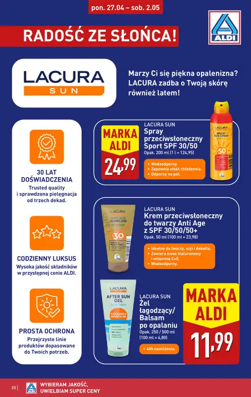 Aldi - gazetka promocyjna Pełny katalog! od poniedziałku 27.04 do soboty 02.05 - strona 20