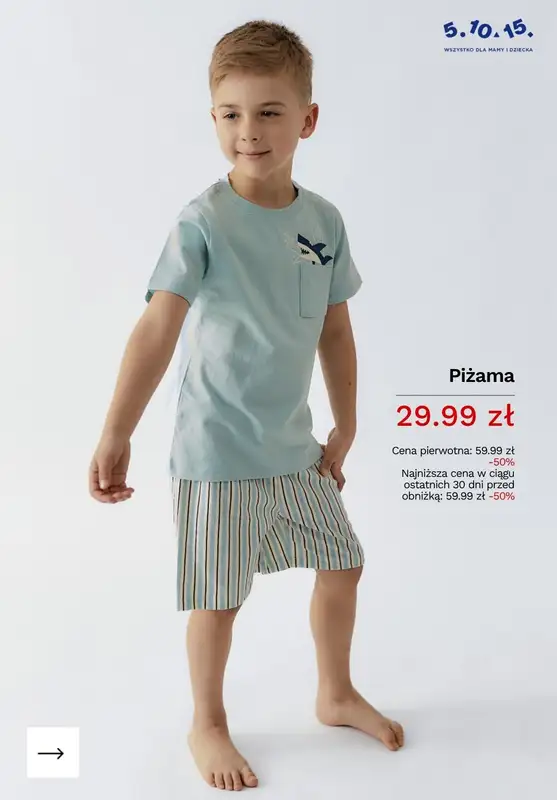 5.10.15 - gazetka promocyjna PROMOCJE na PIŻAMY dziecięce od soboty 25.04  - strona 5