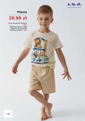 Piżama z lwem i żyrafą