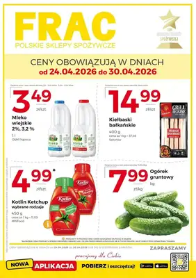 Frac - gazetka promocyjna Gazetka od piątku 24.04 do czwartku 30.04