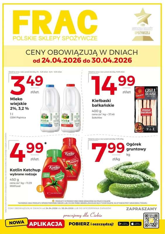 Frac - gazetka promocyjna Gazetka od piątku 24.04 do czwartku 30.04