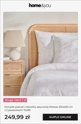 home&you - gazetka promocyjna Tekstylia domowe - druga rzecz 1 zł od piątku 24.04 do wtorku 28.04 - strona 12
