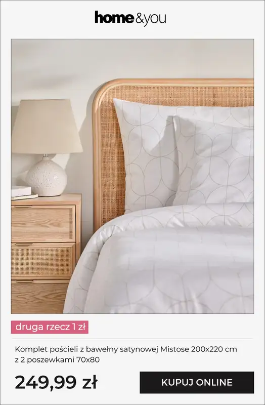 home&you - gazetka promocyjna Tekstylia domowe - druga rzecz 1 zł od piątku 24.04 do wtorku 28.04 - strona 12
