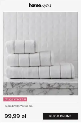 home&you - gazetka promocyjna Tekstylia domowe - druga rzecz 1 zł od piątku 24.04 do wtorku 28.04 - strona 9