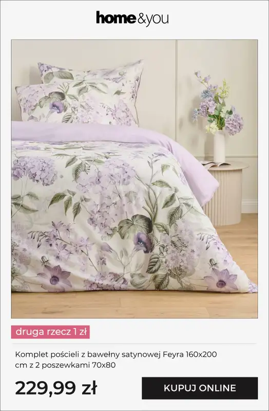home&you - gazetka promocyjna Tekstylia domowe - druga rzecz 1 zł od piątku 24.04 do wtorku 28.04 - strona 3