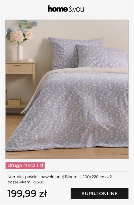 home&you - gazetka promocyjna Tekstylia domowe - druga rzecz 1 zł od piątku 24.04 do wtorku 28.04 - strona 4
