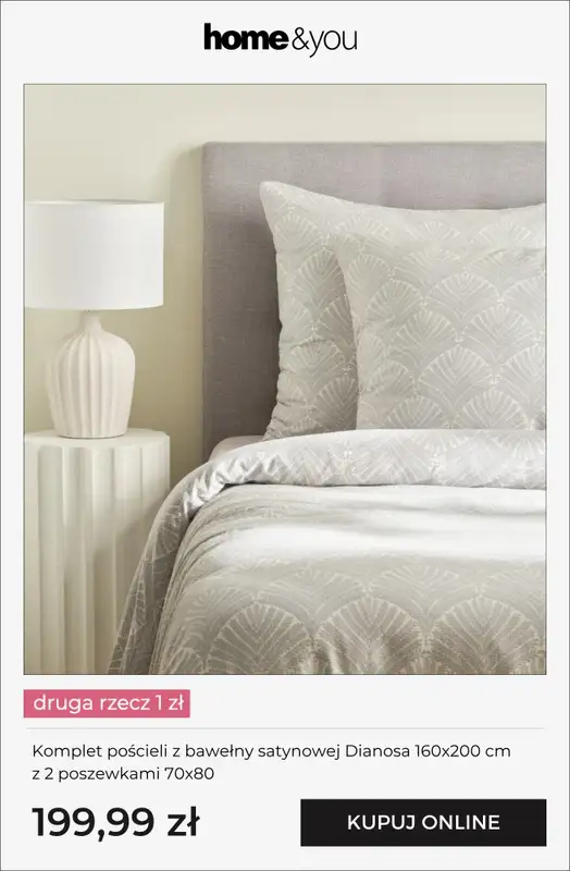 home&you - gazetka promocyjna Tekstylia domowe - druga rzecz 1 zł od piątku 24.04 do wtorku 28.04 - strona 11