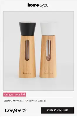 home&you - gazetka promocyjna Kuchnia i jadalnia - druga rzecz 1 zł od soboty 25.04 do wtorku 28.04 - strona 8