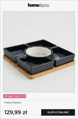 home&you - gazetka promocyjna Kuchnia i jadalnia - druga rzecz 1 zł od soboty 25.04 do wtorku 28.04 - strona 10