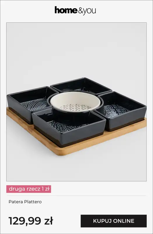 home&you - gazetka promocyjna Kuchnia i jadalnia - druga rzecz 1 zł od soboty 25.04 do wtorku 28.04 - strona 10