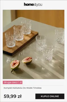 home&you - gazetka promocyjna Kuchnia i jadalnia - druga rzecz 1 zł od soboty 25.04 do wtorku 28.04 - strona 4