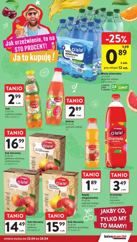 Intermarche - gazetka promocyjna Gazetka od czwartku 23.04 do wtorku 28.04 - strona 35