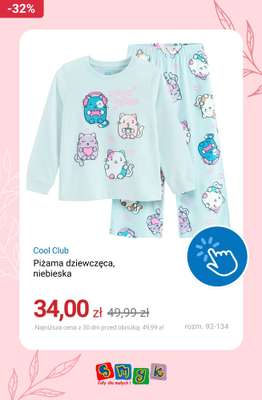 Piżama dziewczęca, niebieska