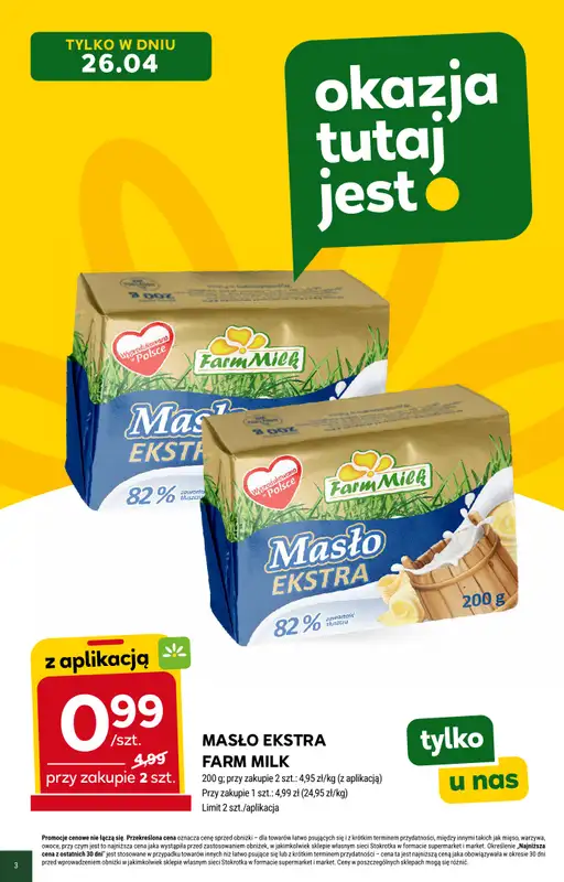 Stokrotka - gazetka promocyjna Hity na start od niedzieli 26.04 do wtorku 28.04 - strona 3