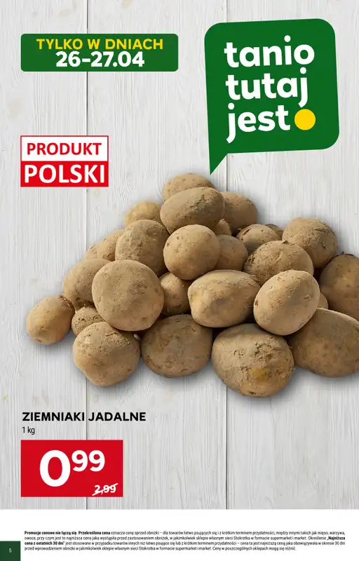 Stokrotka - gazetka promocyjna Hity na start od niedzieli 26.04 do wtorku 28.04 - strona 5