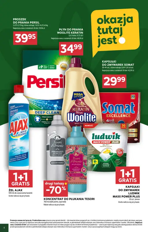 Stokrotka - gazetka promocyjna Hity na start od niedzieli 26.04 do wtorku 28.04 - strona 6